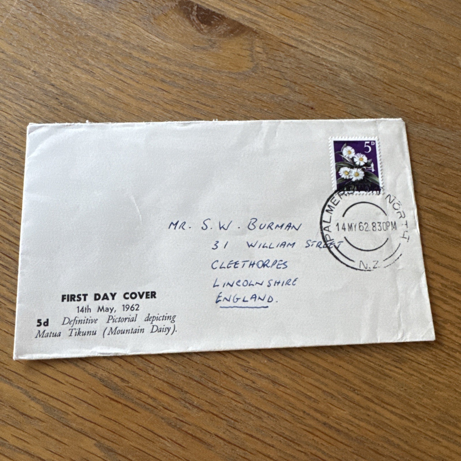 5D Postage First Day Cover 1962