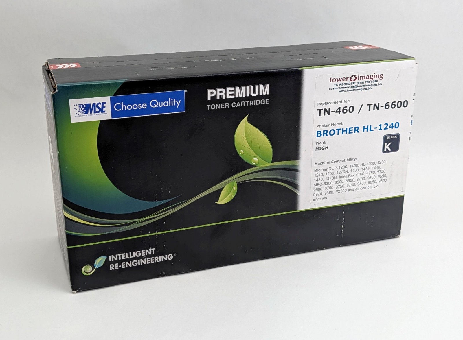 TN460 TN-460 High Yield Toner Cartridge For Brother Intellifax 4100 4750 MFC...