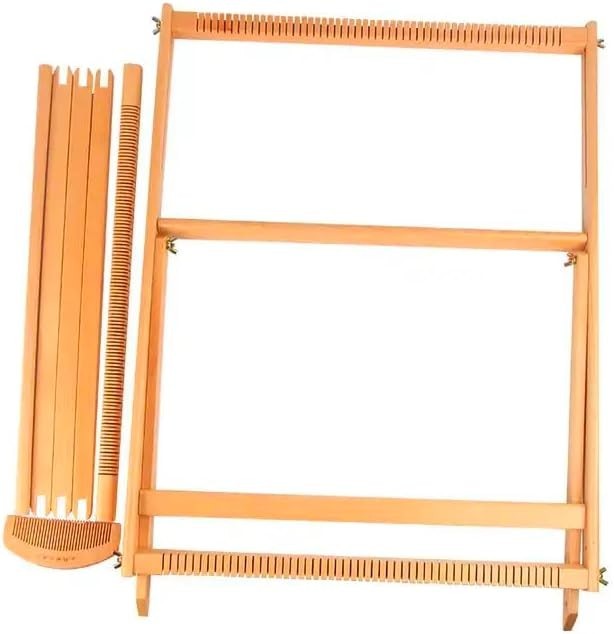 Solid Wood Tabletop Weaving Loom Extra Large Maple Frame with Accessories