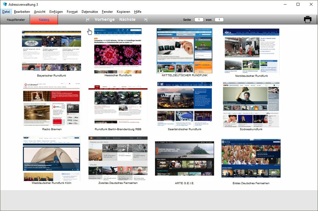 DIGeS Adressverwaltung 3 - Software Programm zum Verwalten von Adressen