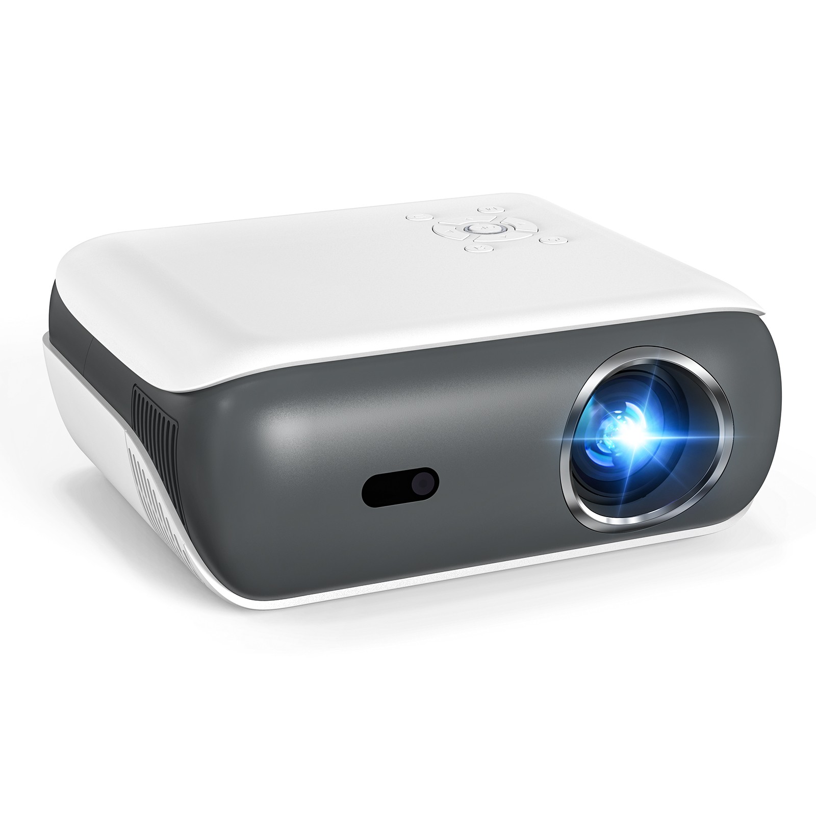HAPPRUN Google TV Projector Native 1080P 4K Support WiFi 6 Dolby Audio 400 LM