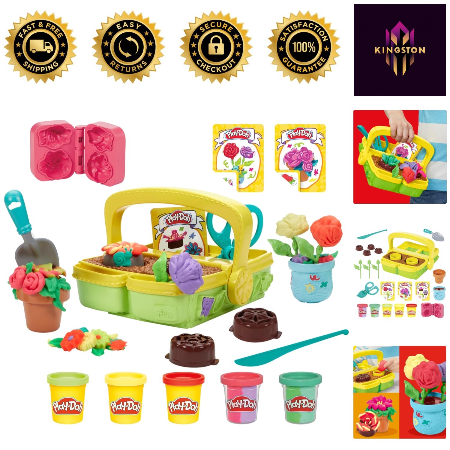 Interactive Garden Playset - Flower Creation Kit for Boys and Girls 3 +