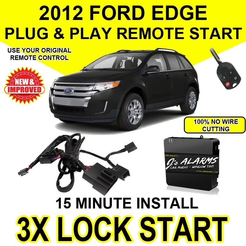 2012 Ford Edge Remote Start Plug and Play Easy Install Truck F150 3X Lock FO1