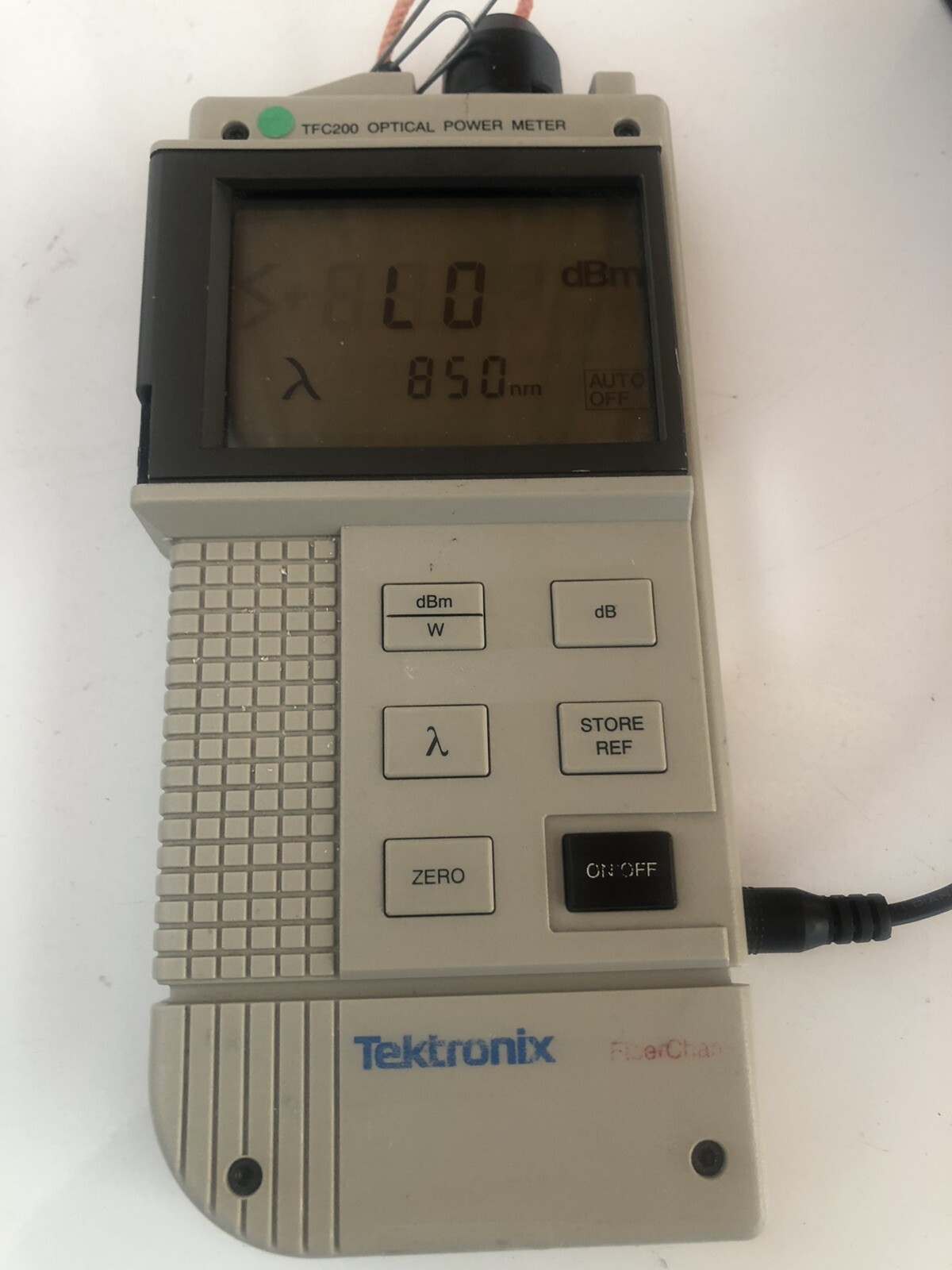 Tektronix TFC200 Optical Power Meter, Power-on