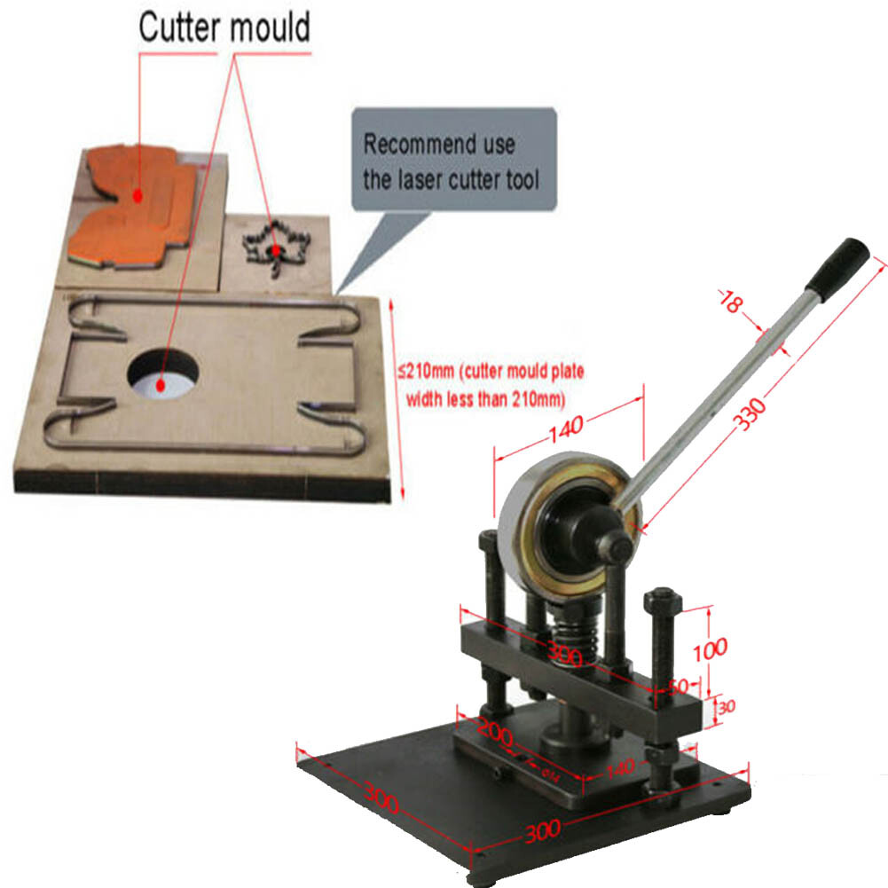 Manual Leather Cutting Machine Leathercraft Die Cut Embossing Machine