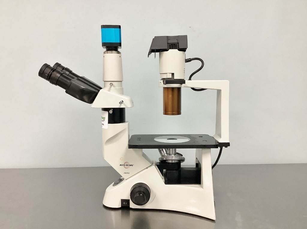 Accu-Scope Inverted Microscope - Tested with Warranty SEE VIDEO