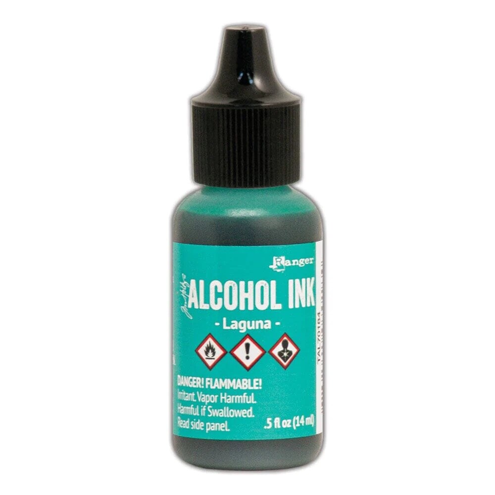 Ranger, Tim Holtz, Alcohol Ink, Laguna Alcohol Ink, .5 fl oz, Turquoise Blue