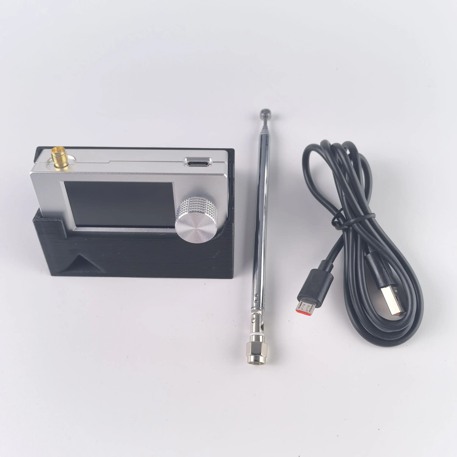 CNC Metal ATS MINI Pocket SI4732 DSP Radio Receiver SW LW AM FM SSB with Bracket