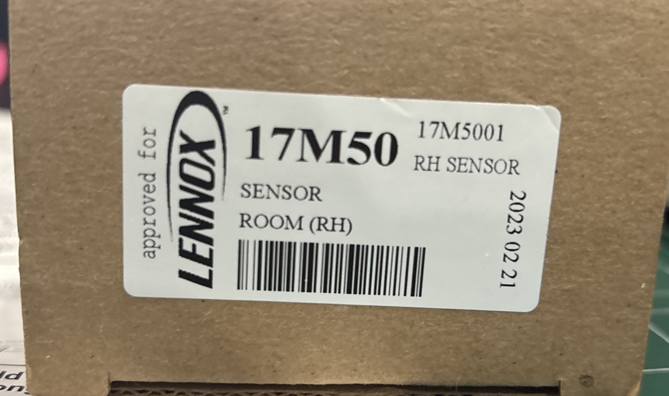 Lennox 17M50 Humidity Sensor, 24 Volt, Wall Mounted