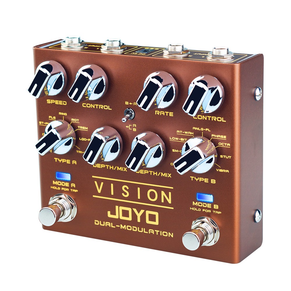JOYO Modulation Multi Effects Pedal Dual Channel Stereo Input /Output 9 Effects