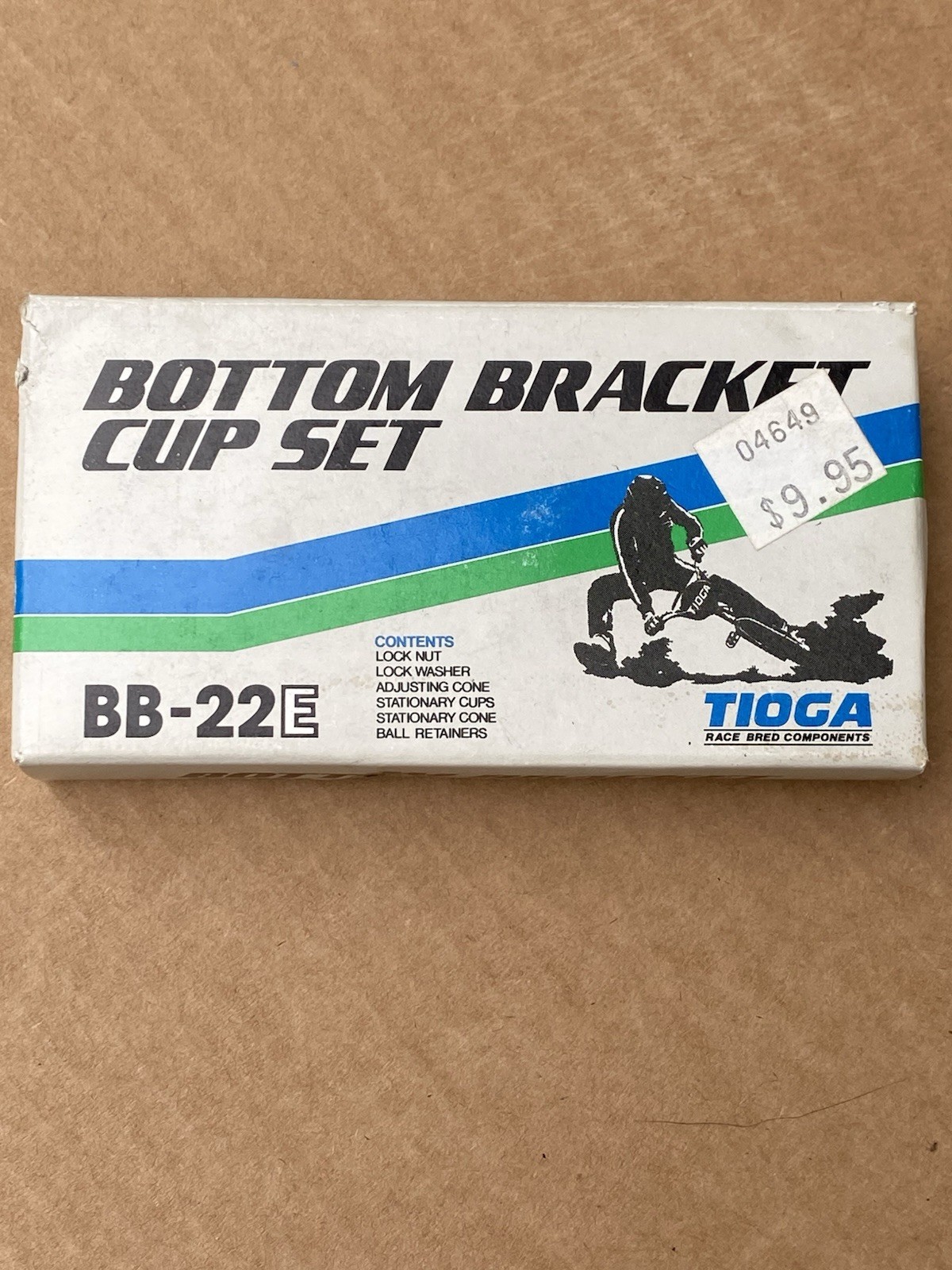 Tioga BB-22E Nos bottom bracket 24t vintage bmx GT04365