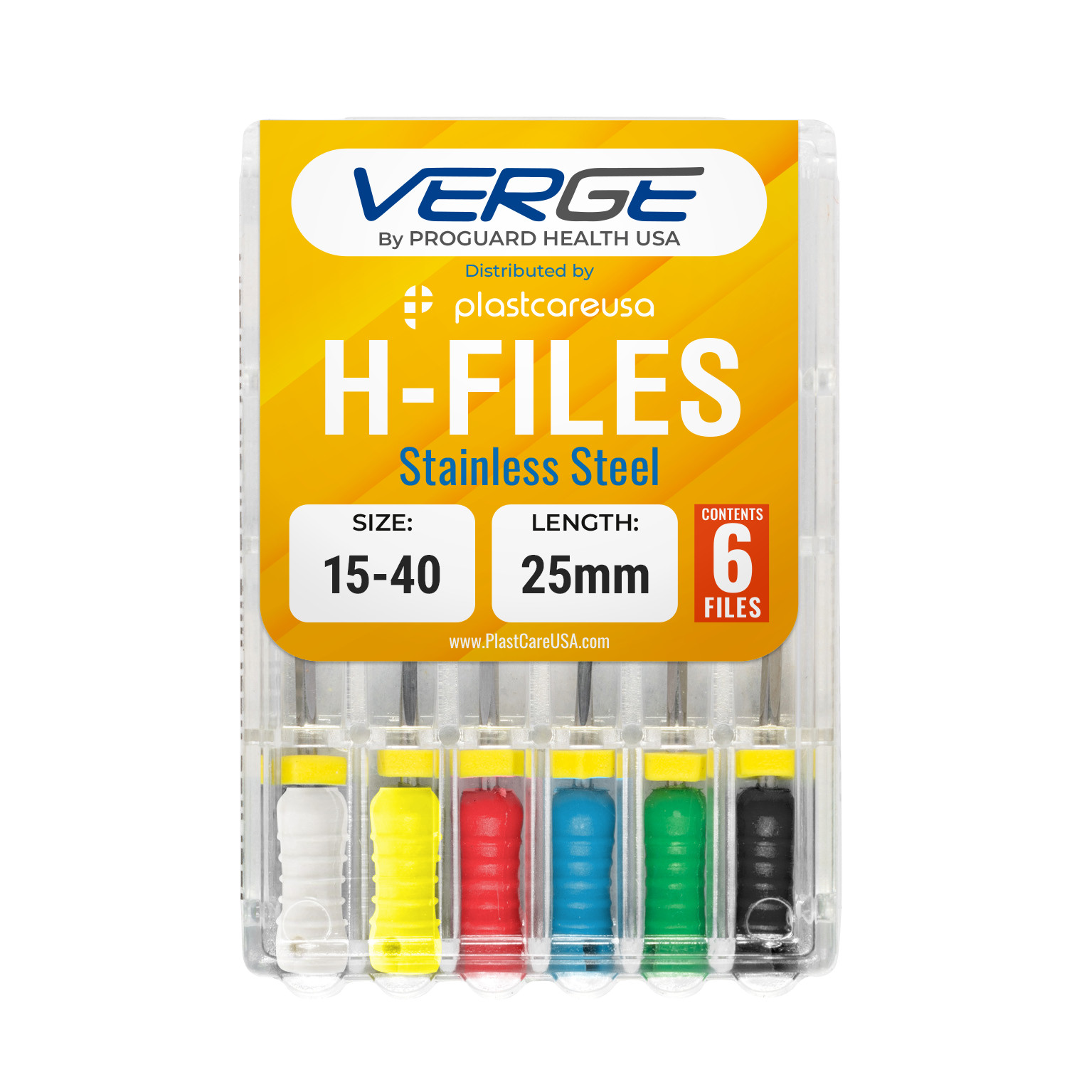Dental H Files Size 15-40 25mm Stainless Steel Endodontic Hedstrom Root Canal