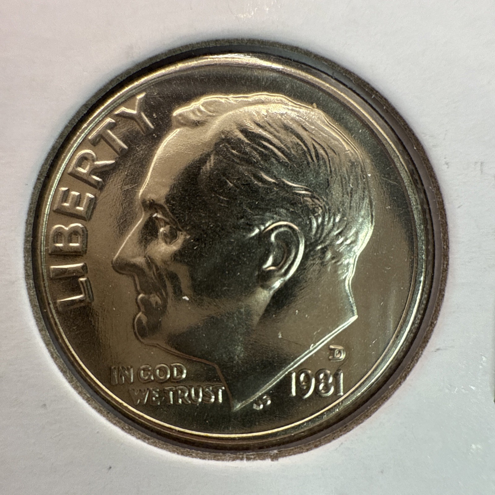 1981-D Roosevelt Dime BU (Brilliant Uncirculated) Denver Mint