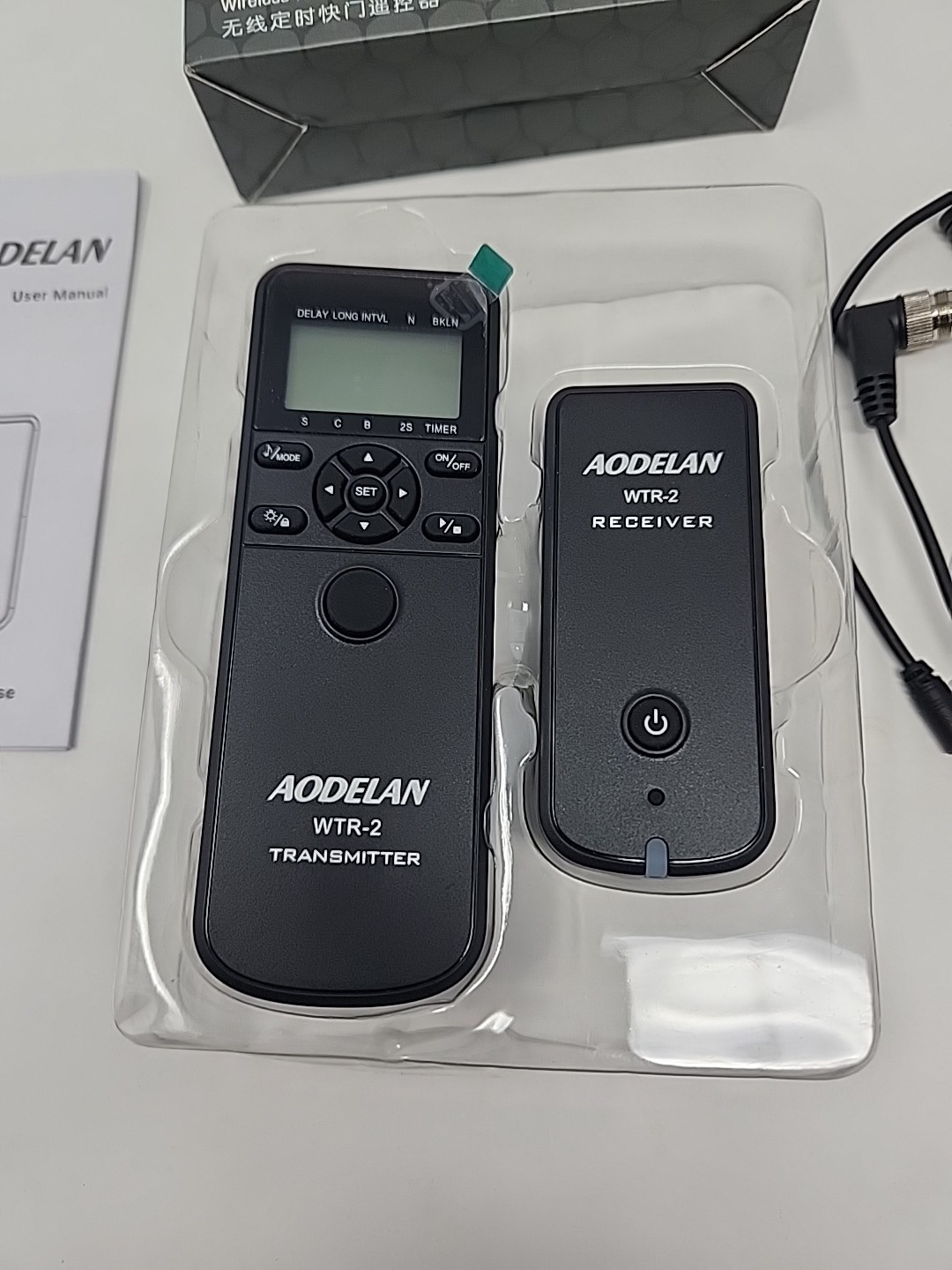 AODELAN WTR-2 Wireless Shutter Release Timer Remote Control Nikon