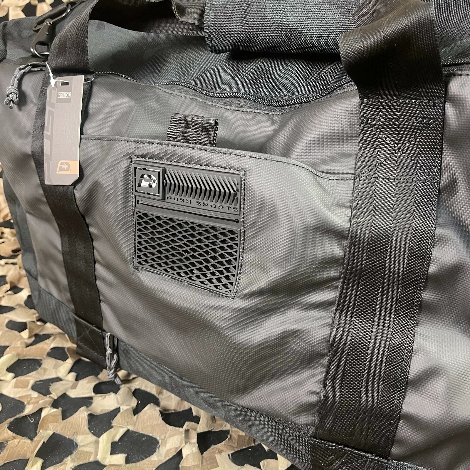 NEW Push Division 01 Duffle Bag - Black - Black