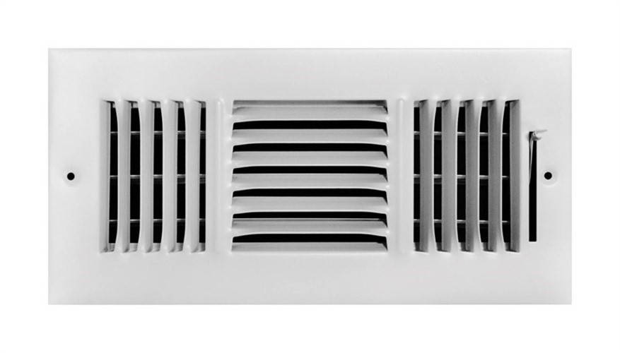 Tru Aire C103M 10X04 3-Way Supply Sidewall or Ceiling Register Grille 10 x 4 in.