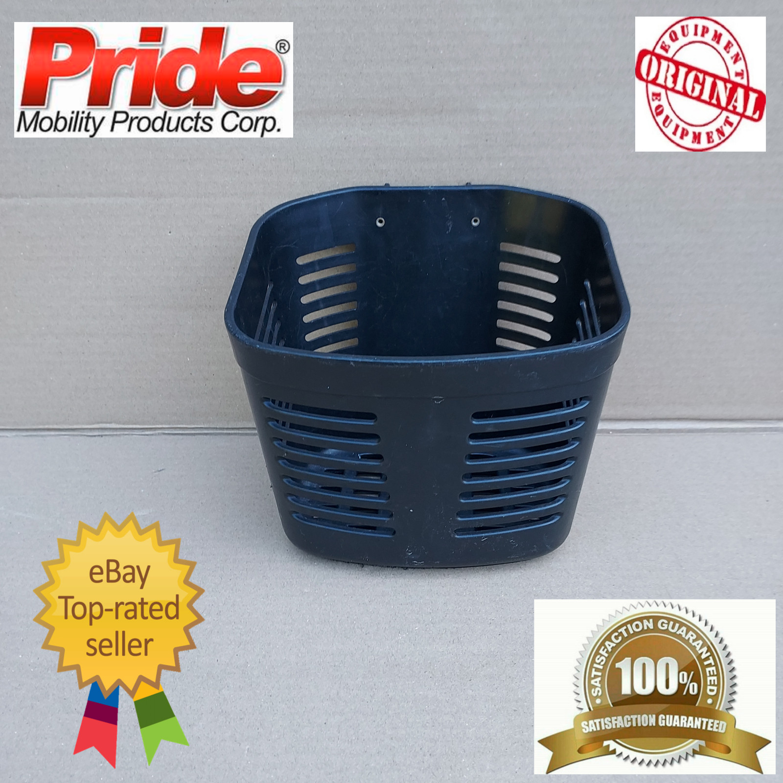 PRIDE MOBILITY 3 & 4 WHEEL SCOOTERS FRONT MOUNT BASKET 6-1/2" x 9-1/4" x 8-1/2"
