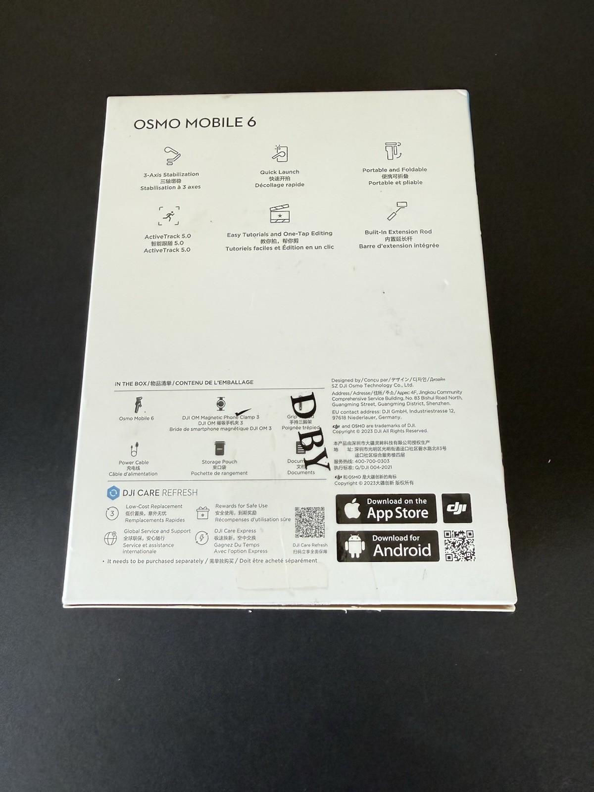 DJI Osmo Mobile 6 Smartphone Gimbal Stabilizer - Original Box and carrying case!