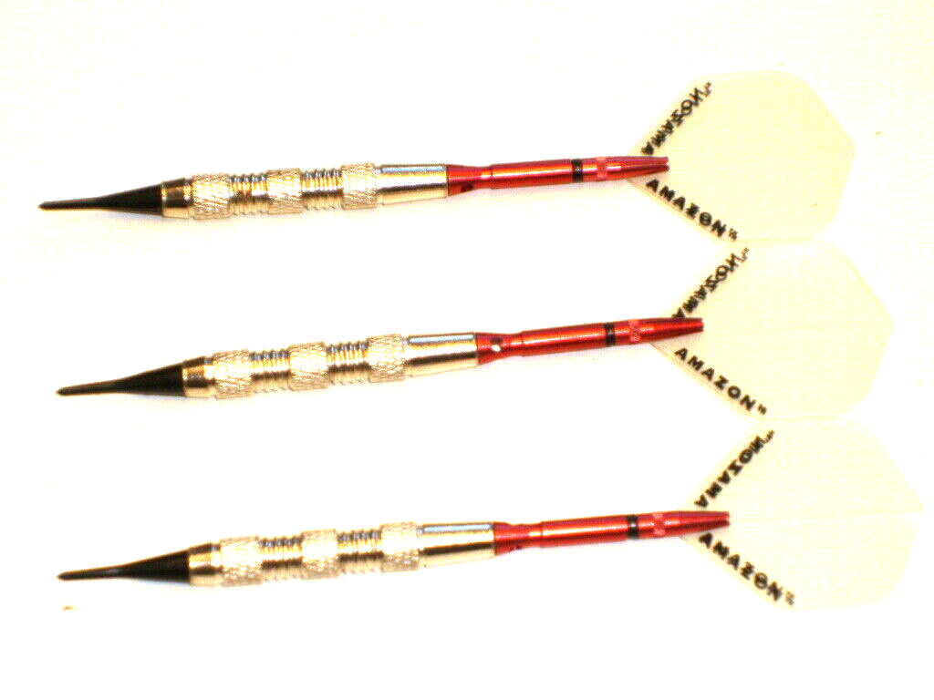 Soft Tip Darts, New 17 Gram Plated with Aluminum Spinning Shafts #3542