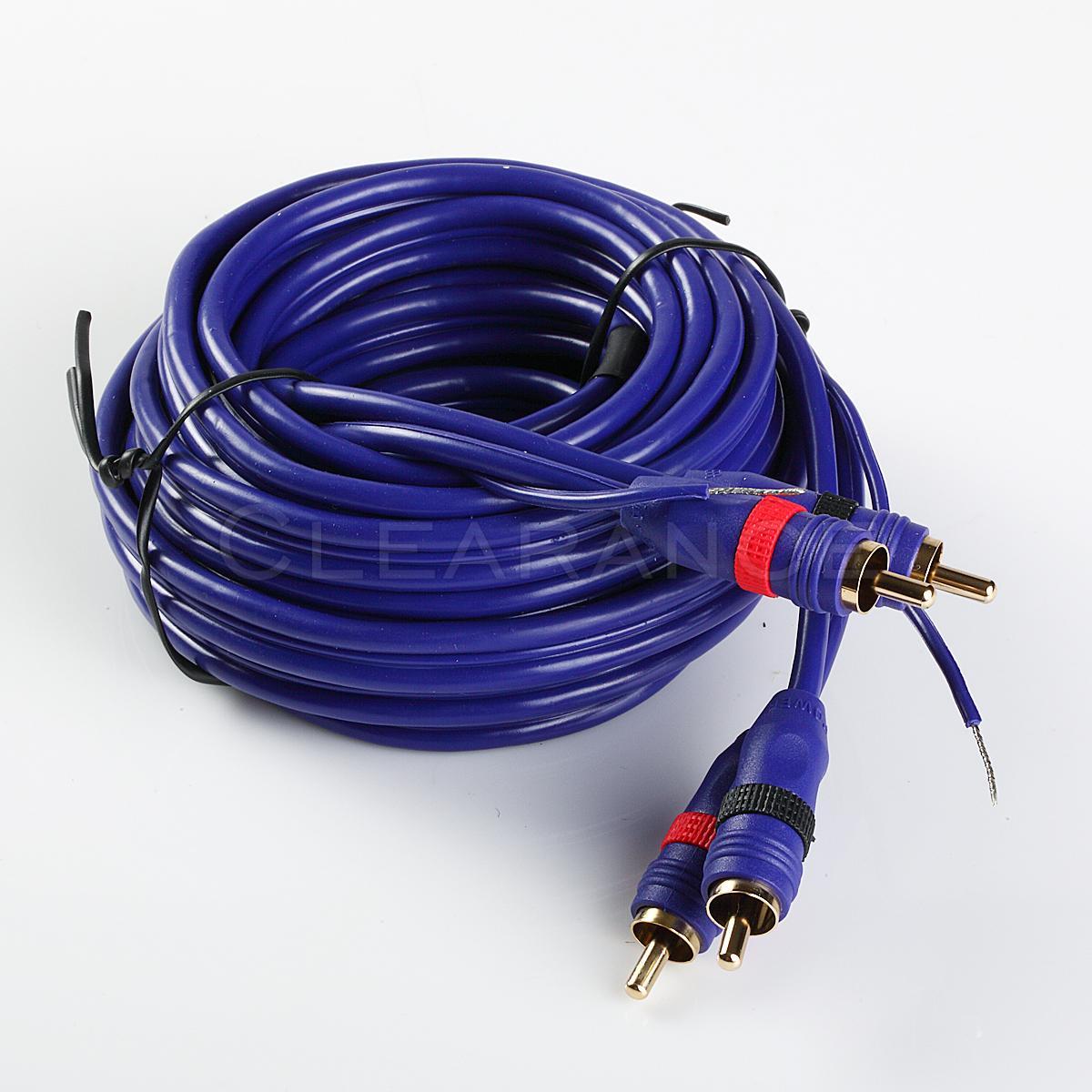 14ft 14' HIGH PERFORMANCE DIRECTIONAL BALANCE RCA 2 Male to Male Audio Cable