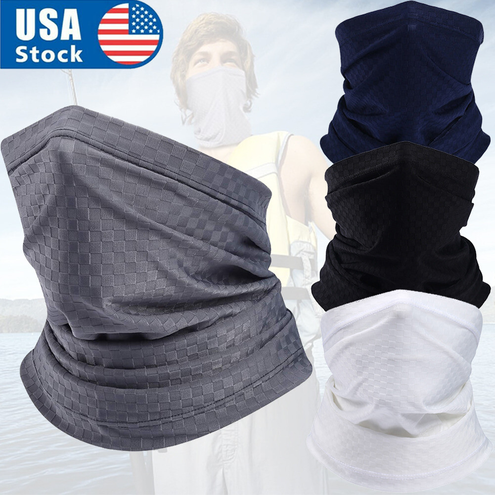 UV Sun Protection Neck Gaiter Sport Cycling Fishing Half Face Mask Bandana Scarf