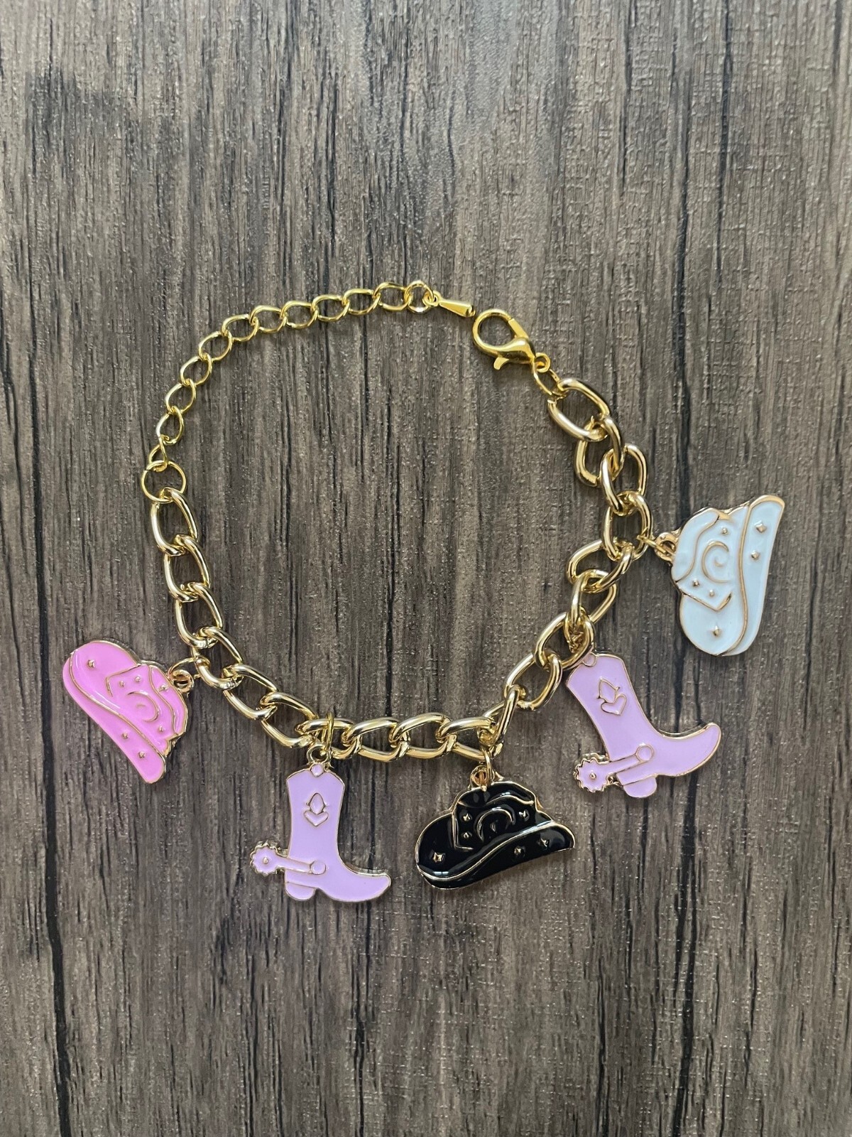 Handmade 4- Piece Western Charm Bracelet Set