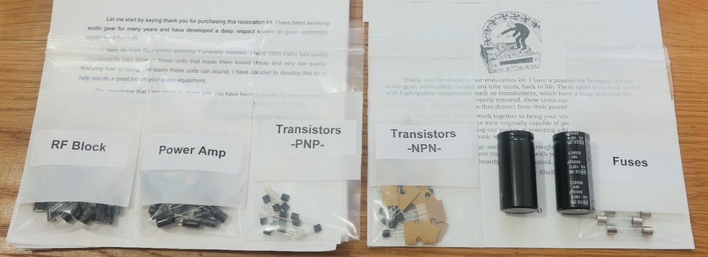Pioneer SX-450 rebuild restoration recap upgrade kit repair filter capacitor