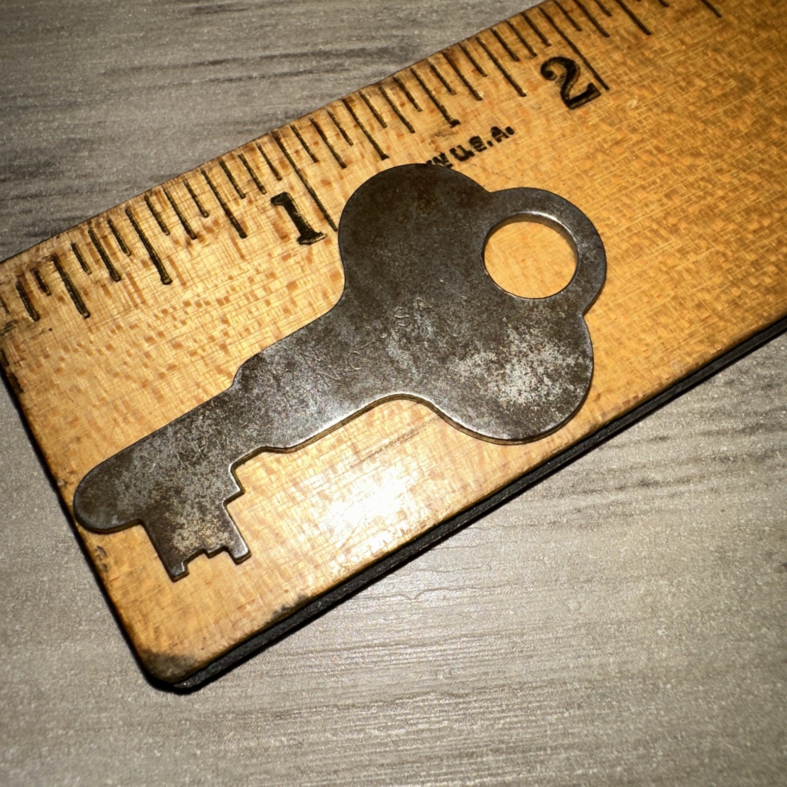 Corbin Flat Key Unique Shape Skeleton Key #L53 Antique