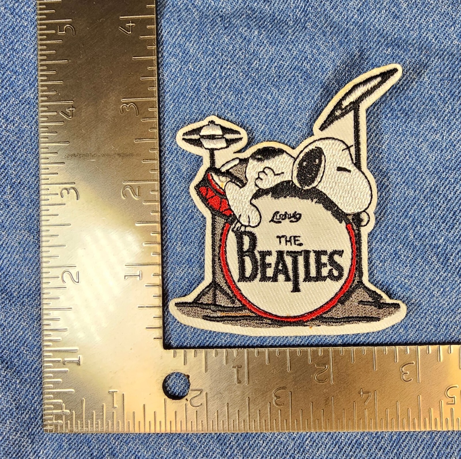 Snoopy The Beatles Embroidered Iron / Sew On Patch