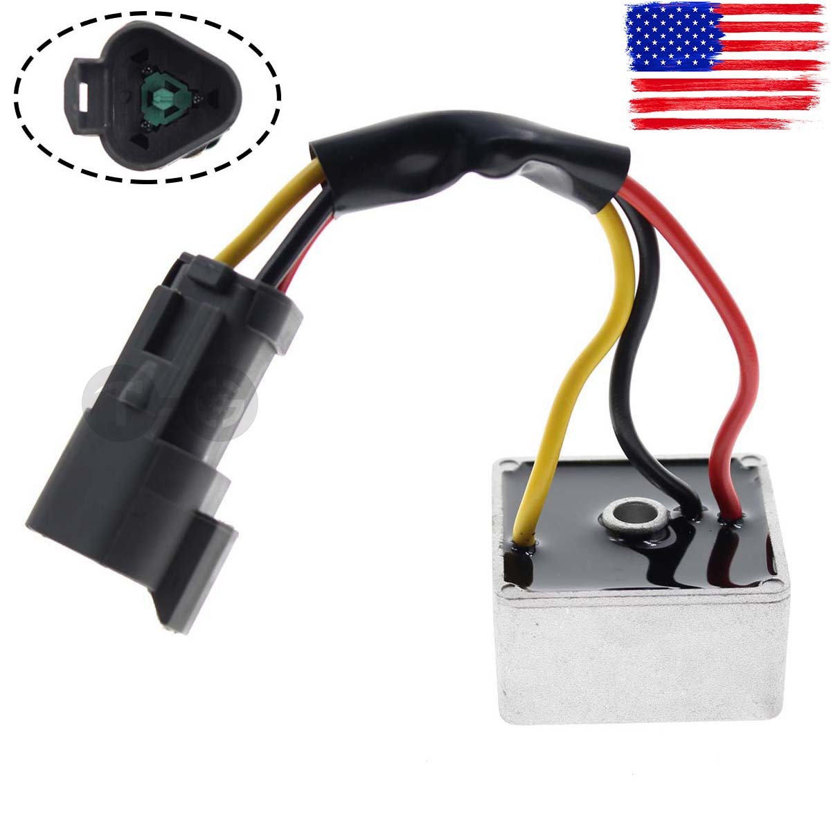 Voltage Regulator Rectifier For Club Car Precedent 4-cycle Gas Golf Cart 2004-Up