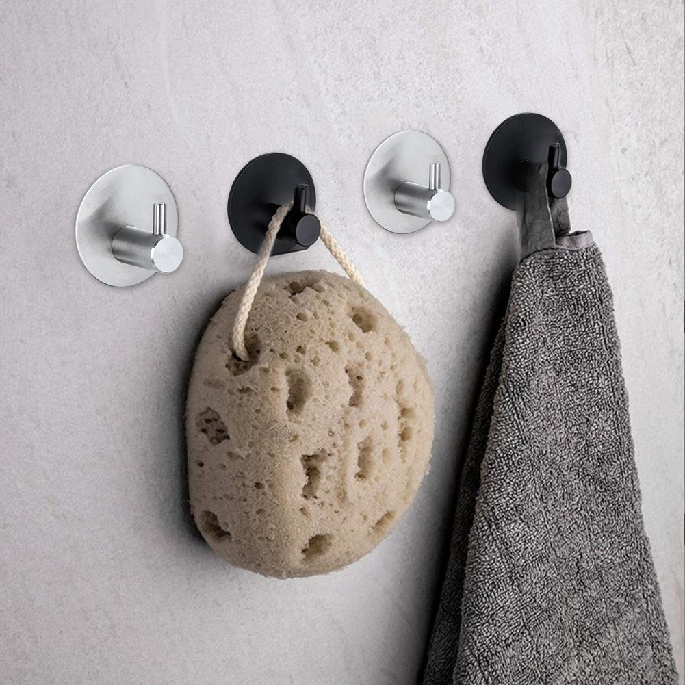 Practical Black Coat Hat Towel Holder Hook Keep Your Essentials Within Reach