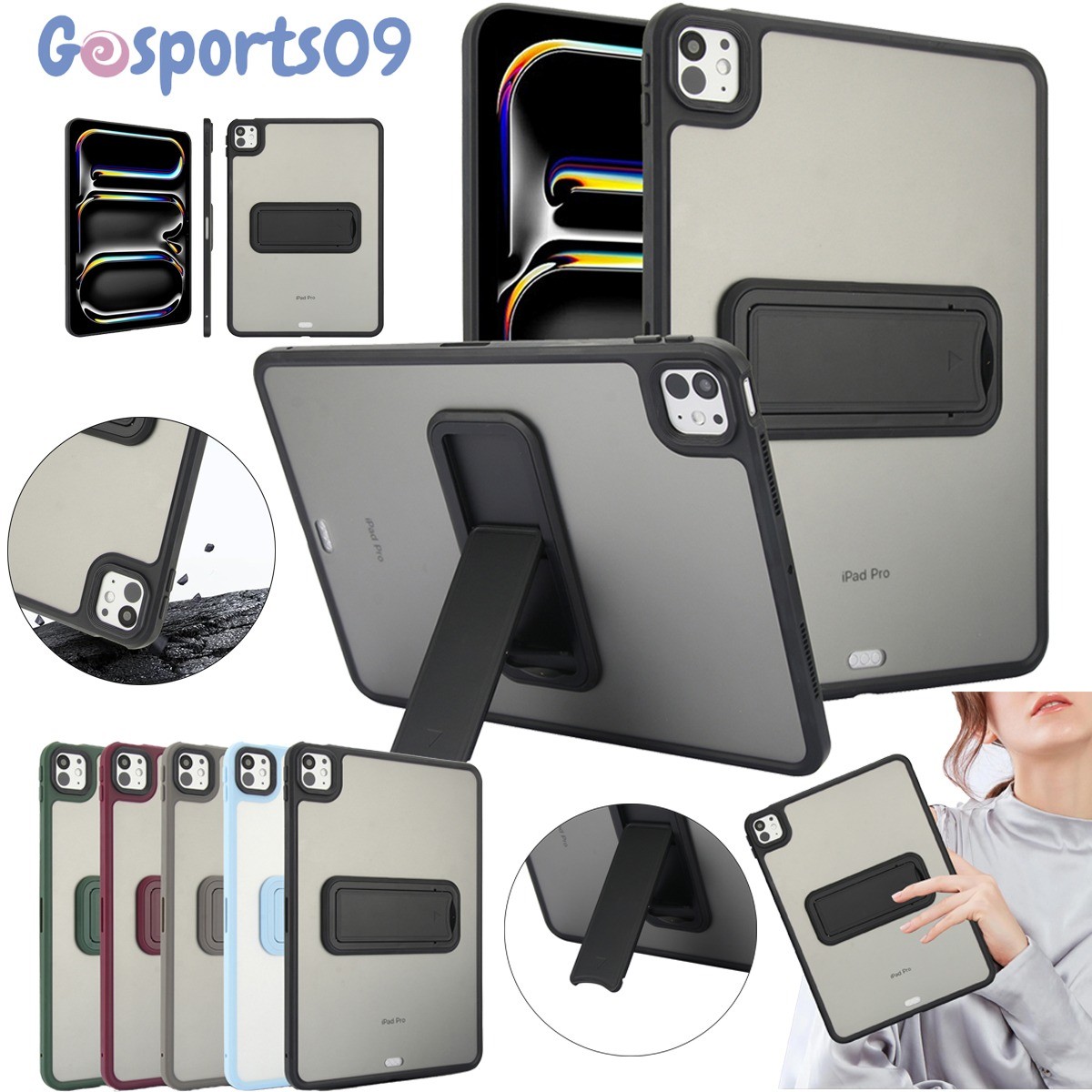 Military Grade Protection Case for iPad (A16) 11th Gen / Mini A17 Pro with Stand