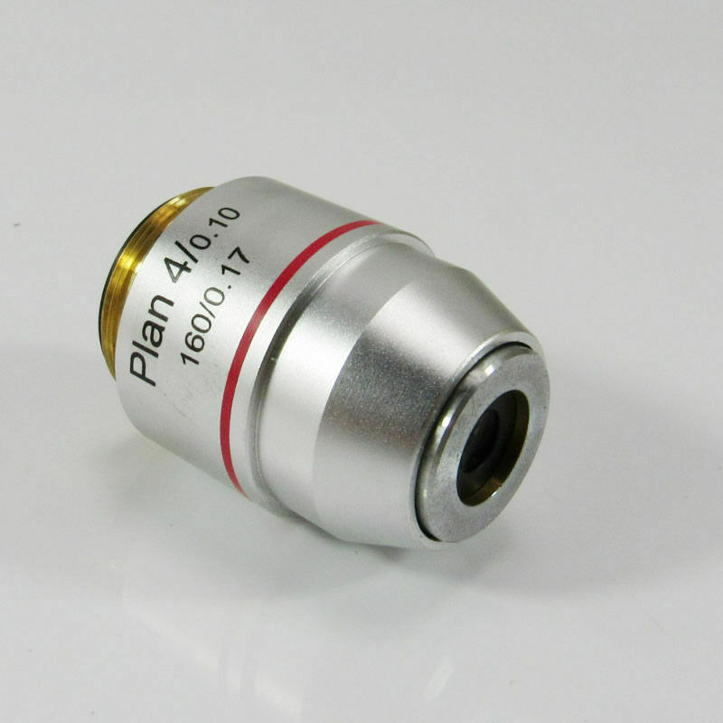 Universal RMS Thread PLAN Objective Lens 160/0.17 for Biological Microscope 1PC