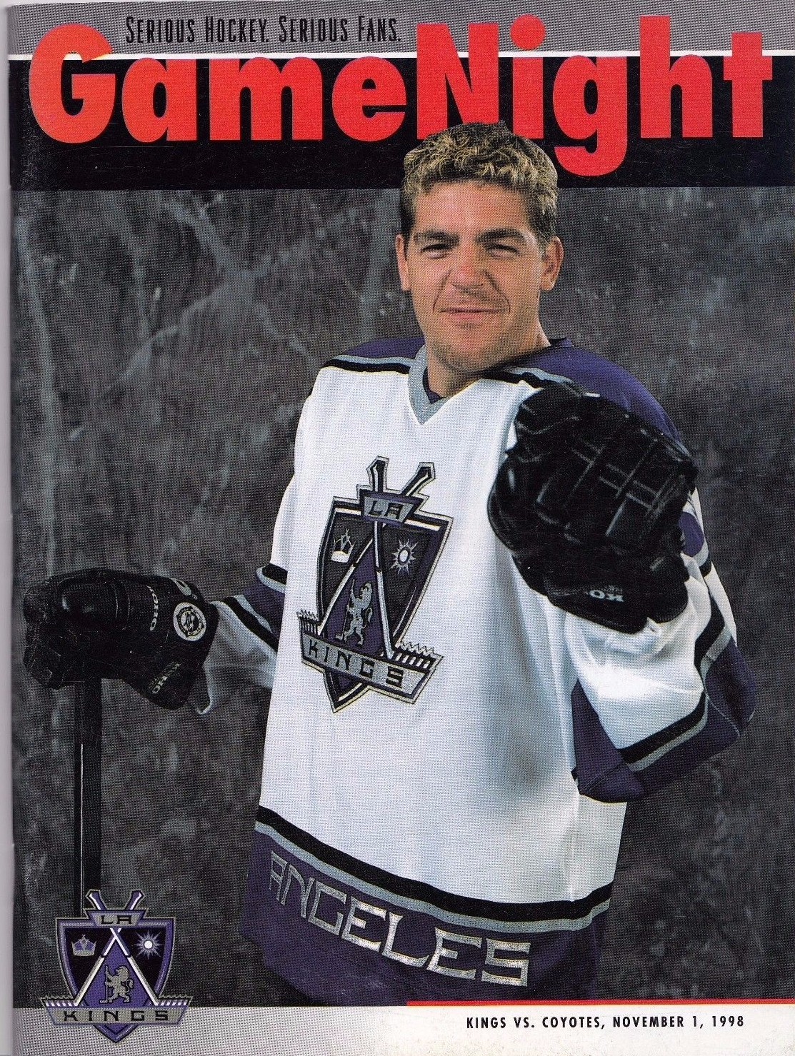 1998 Gamenight NHL Program Los Angeles Kings Vs Arizona Coyotes - Game Night