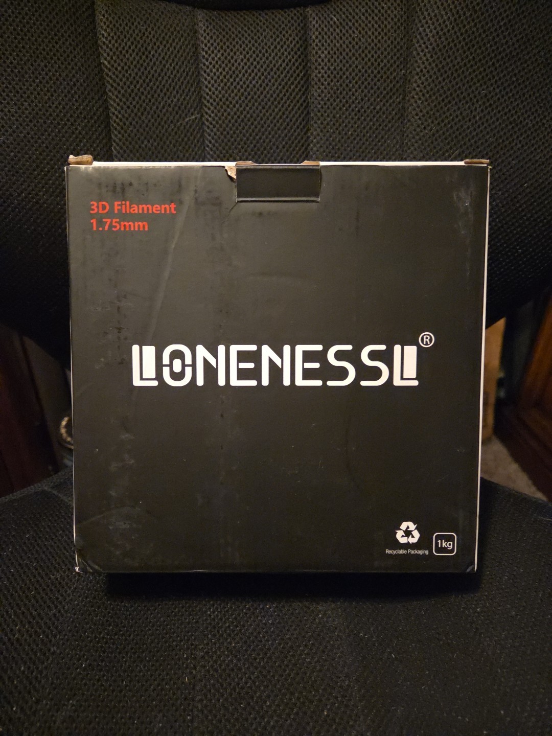 LONENESSL 3D Printer Filament 1.75mm 1kg Black