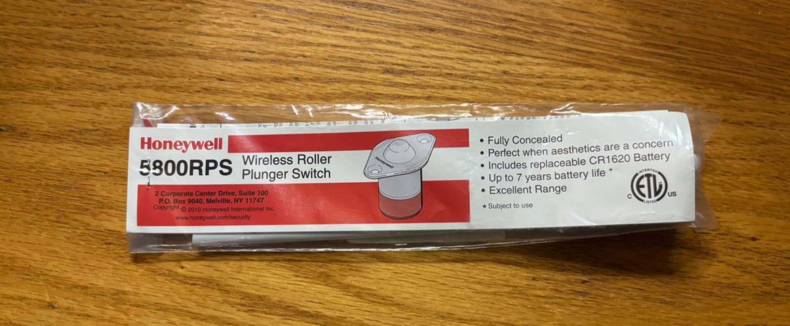 Brand New Honeywell 5800RPS Wireless Recessed Transmitter/Plunger Switch