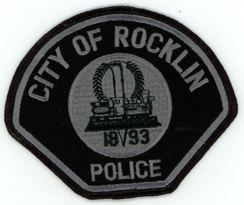 CALIFORNIA CA ROCKLIN POLICE SUBDUED SWAT STYLE NICE SHOULDER PATCH SHERIFF