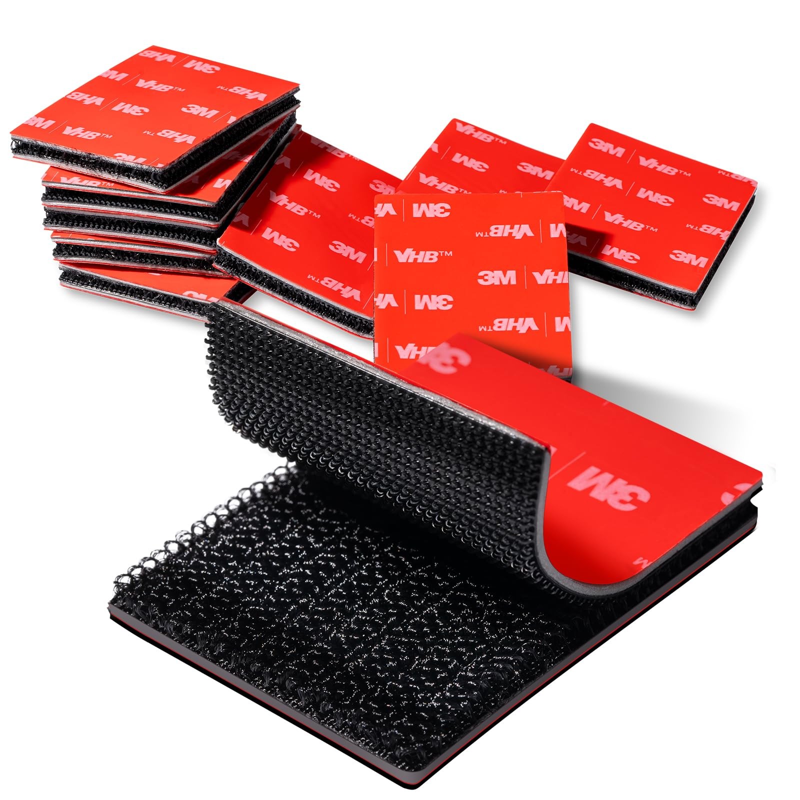Adhesive Hook and Loop Strips with 3M GPH-110GF 1.5" x 2" 9 Sets