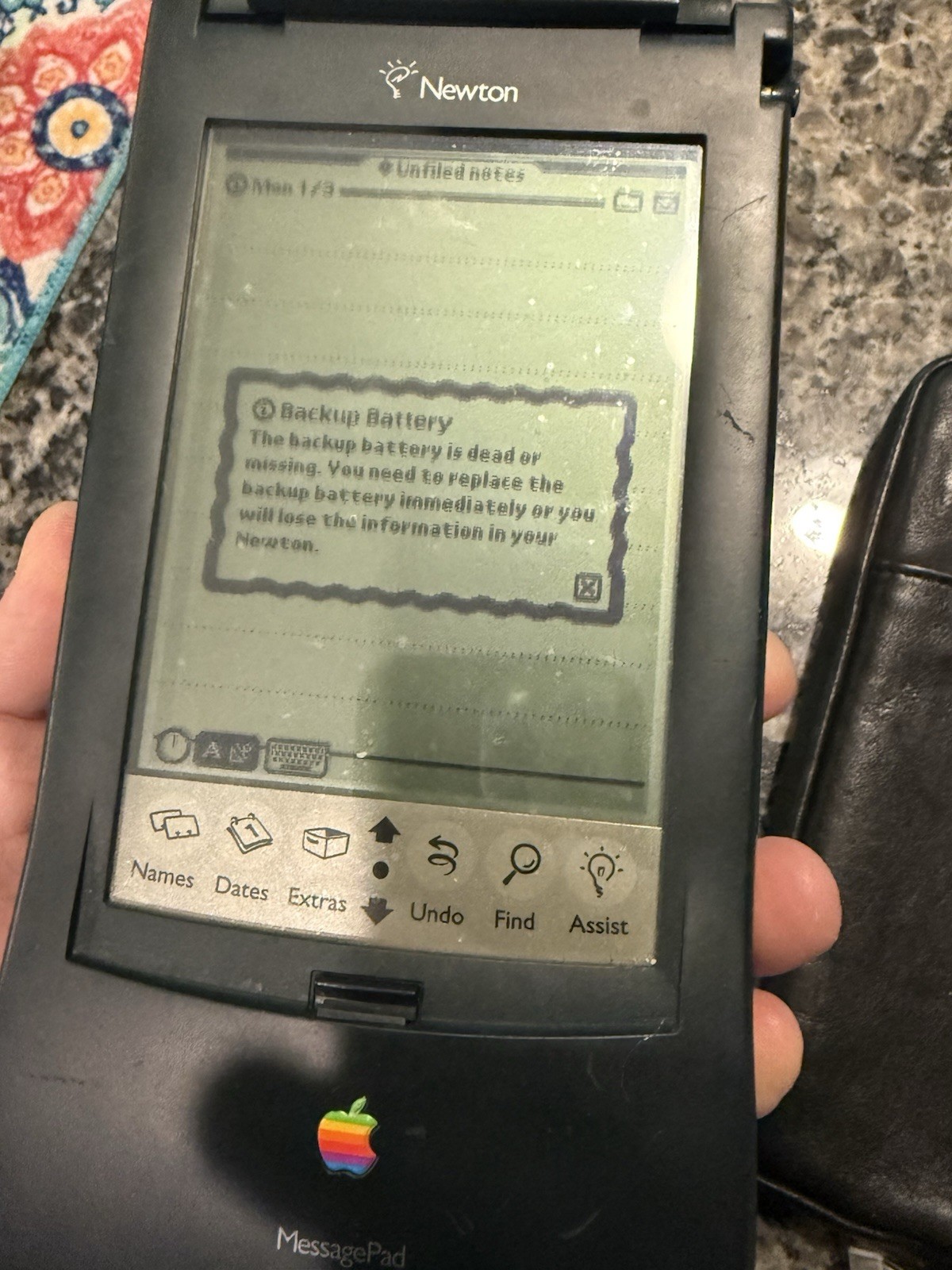 WORKING Apple Newton Messagepad 110 W/ Stylus READ