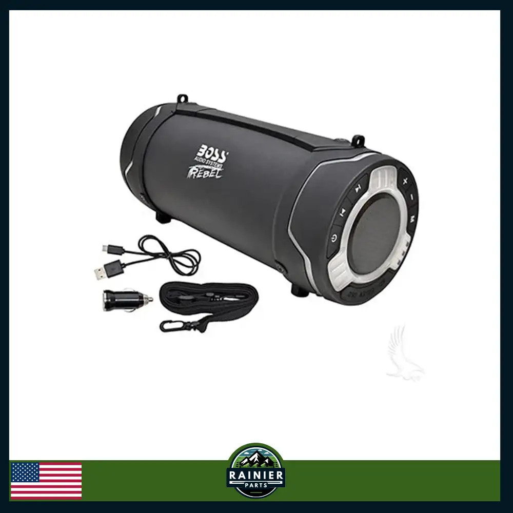 Boss Audio Rebel Tube Bluetooth Speaker IPX5 Water Resistant Outdoor Adventurers