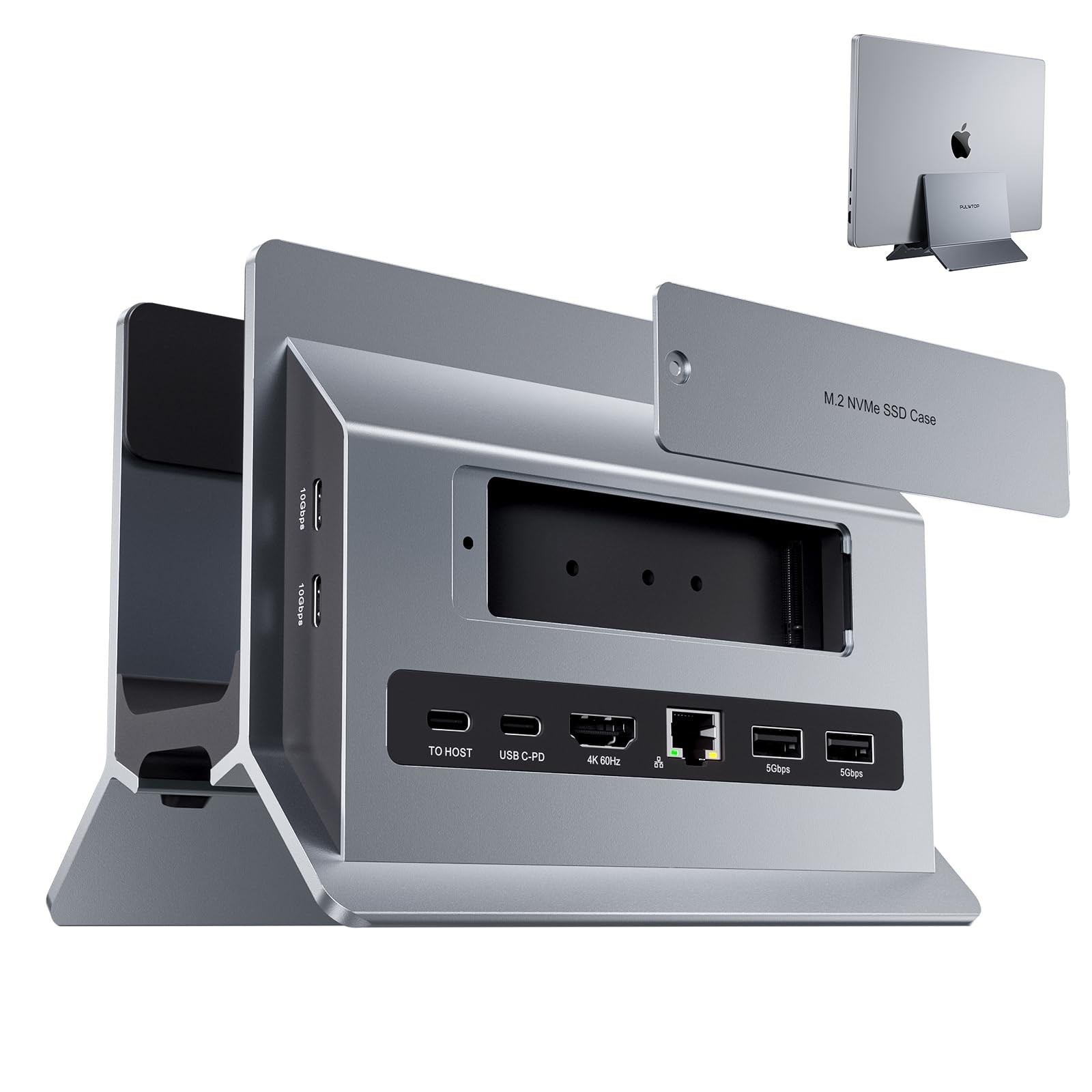 MacBook Pro Air Docking Station, Vertical USB C Laptop Docking Station with M...