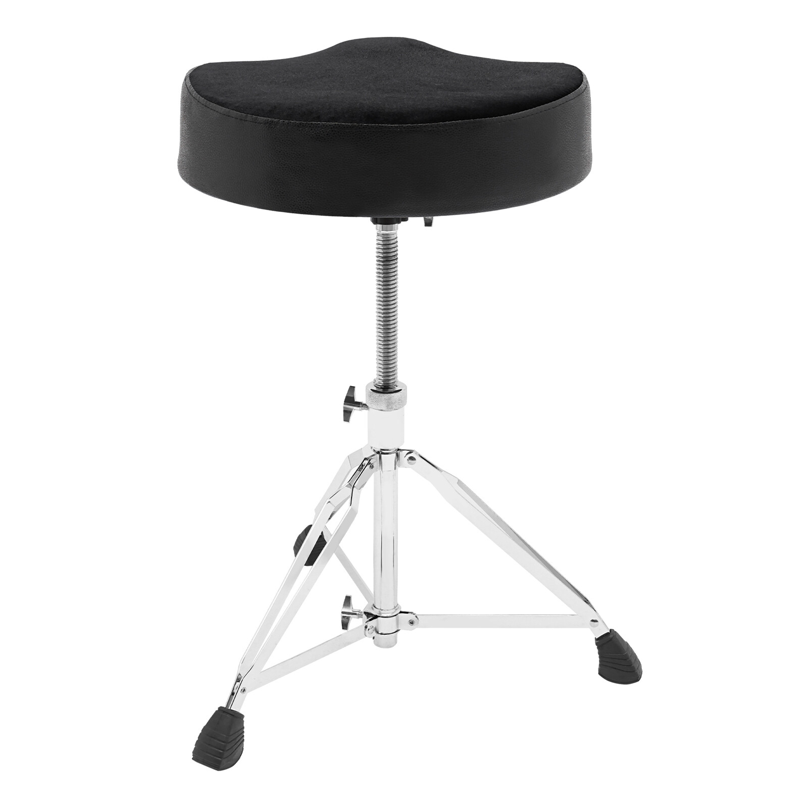 Adjustable Foldable Drum Stool with Thick Padded Seat for Comfort