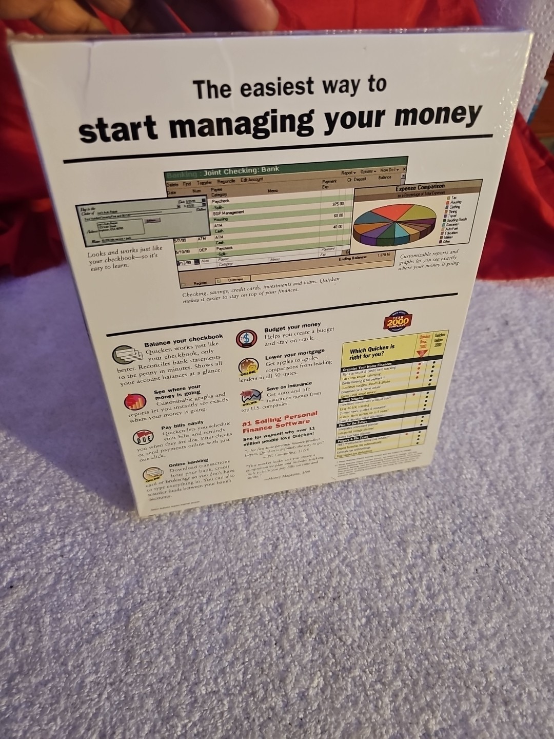 Intuit Quicken 2000 for Windows – Complete Boxed Financial Software NEW Sealed"