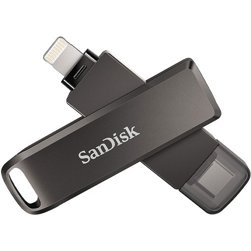 Sandisk Phone Flash Drives for iPhone - Lightning & USB-C - 64GB & 128GB SDIX70N