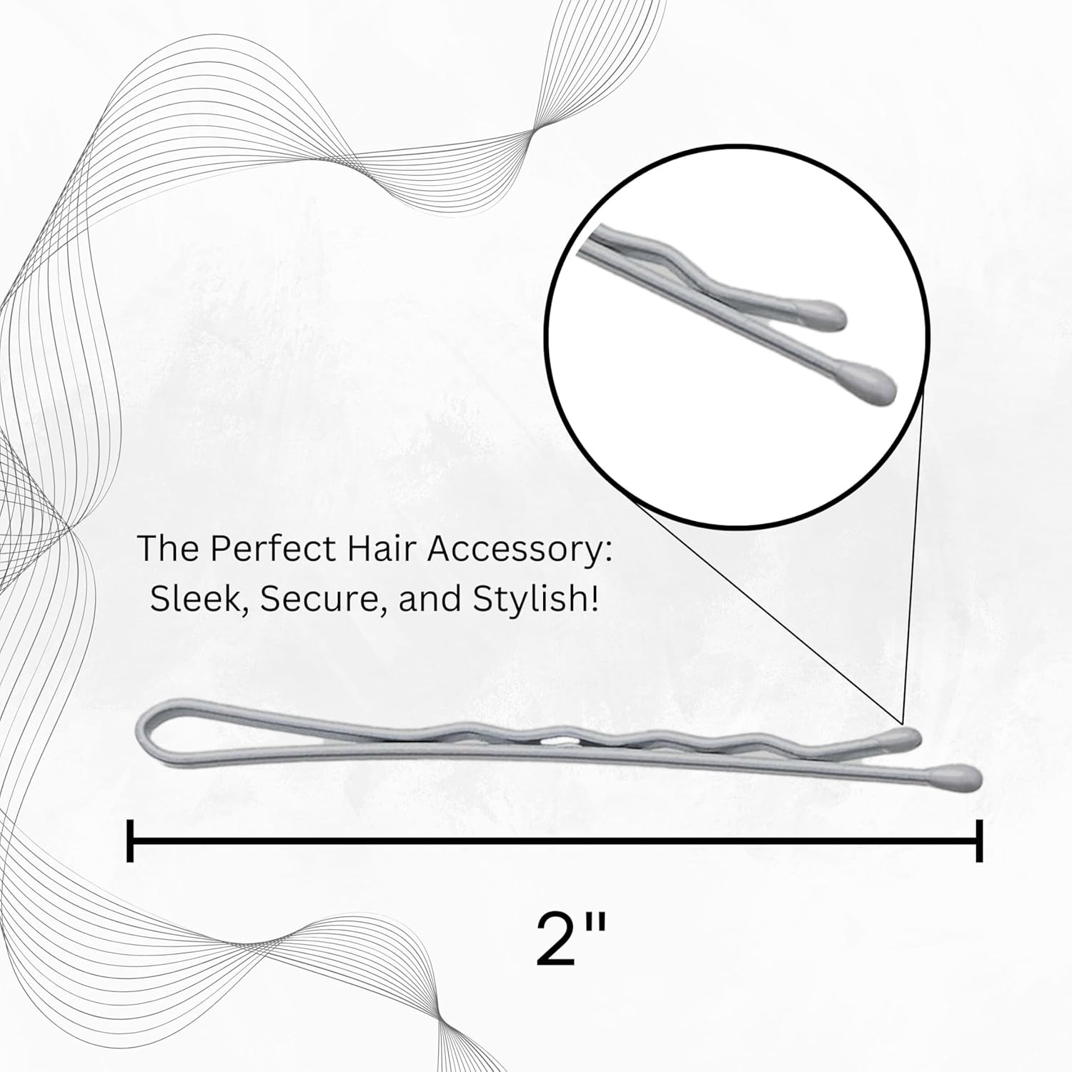 White Bobby Pins - 60 Count