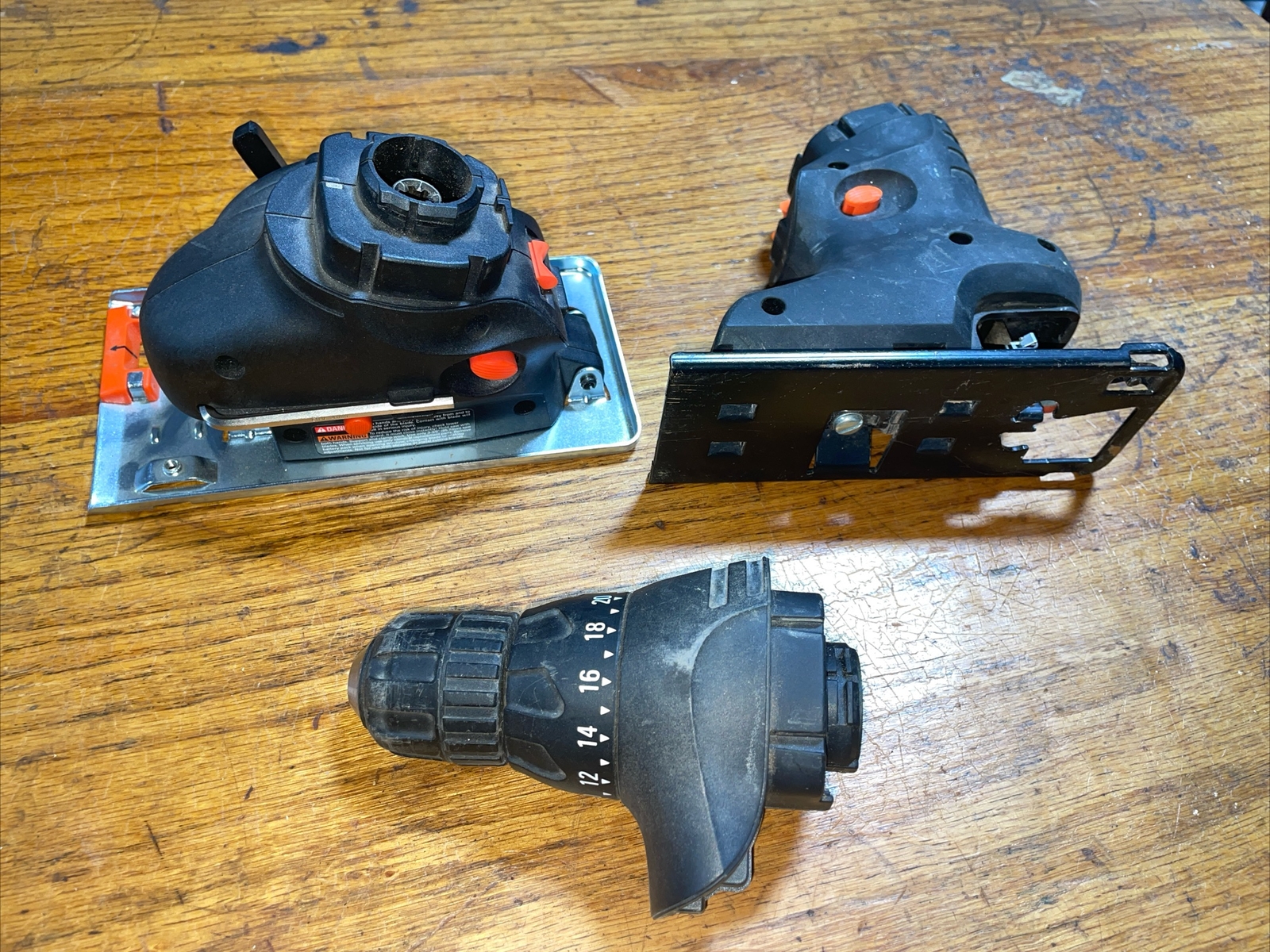 Black & Decker 12V Firestorm Attachments Drill Circular Saw Quick Clamp Jigsaw