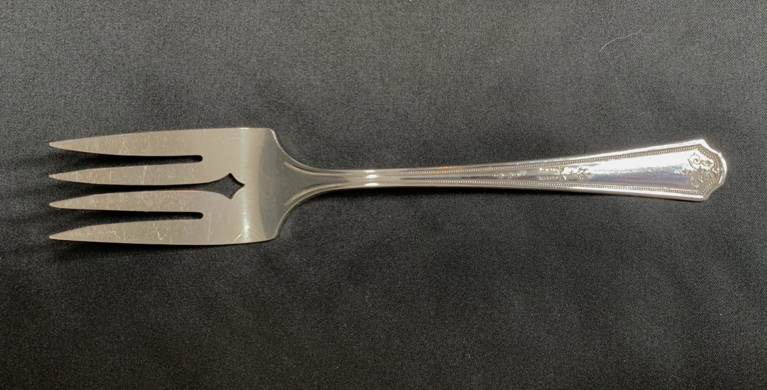 Oneida Vernon Hampton-Thelma Cold Meat Fork Silverplate