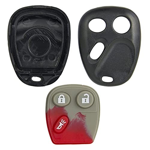 Replacement for New Shell Case and Button Pad for Remote Key Fob with FCC