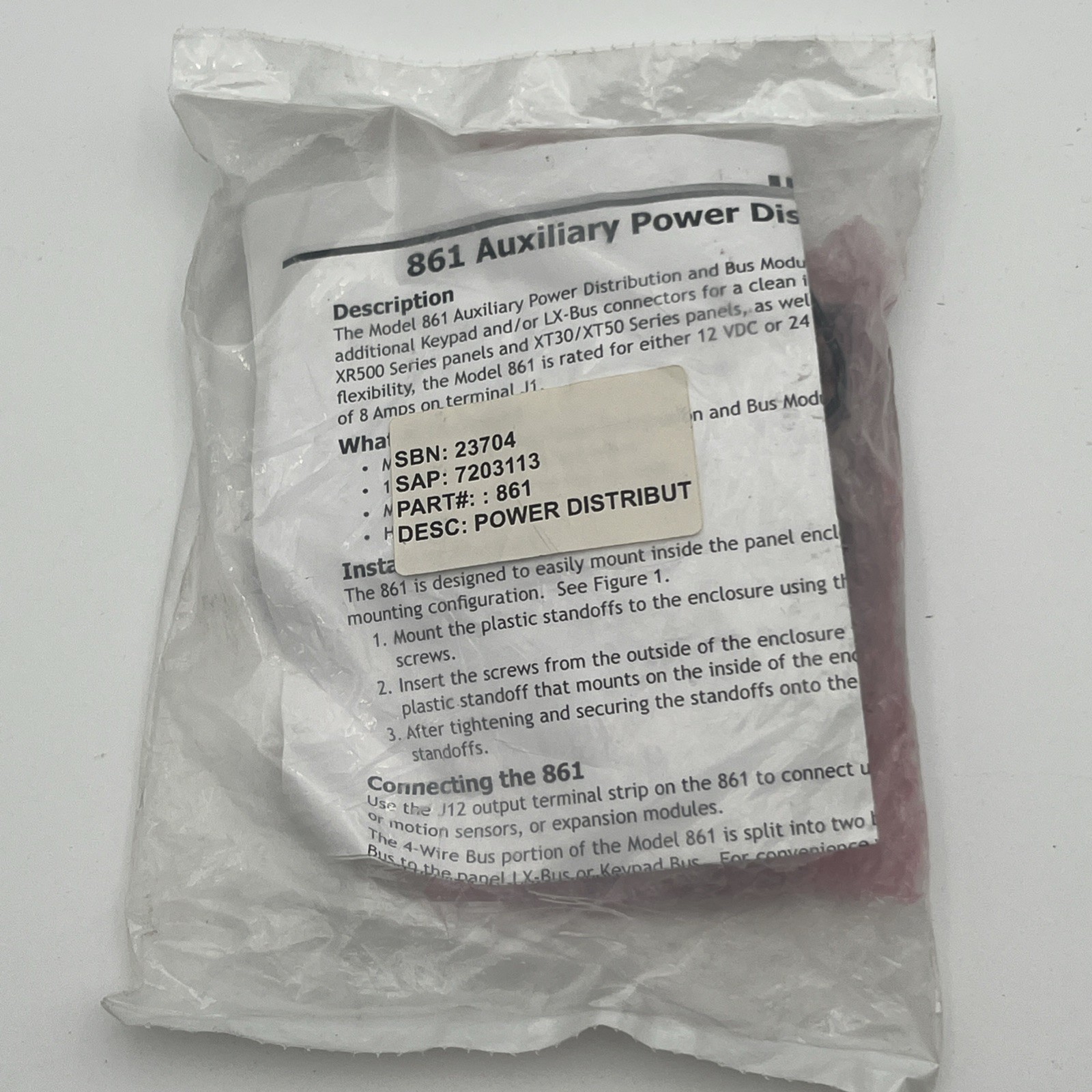 NEW SEALED!! DMP 861 Auxiliary Power Distribution and 4-Wire Bus Module