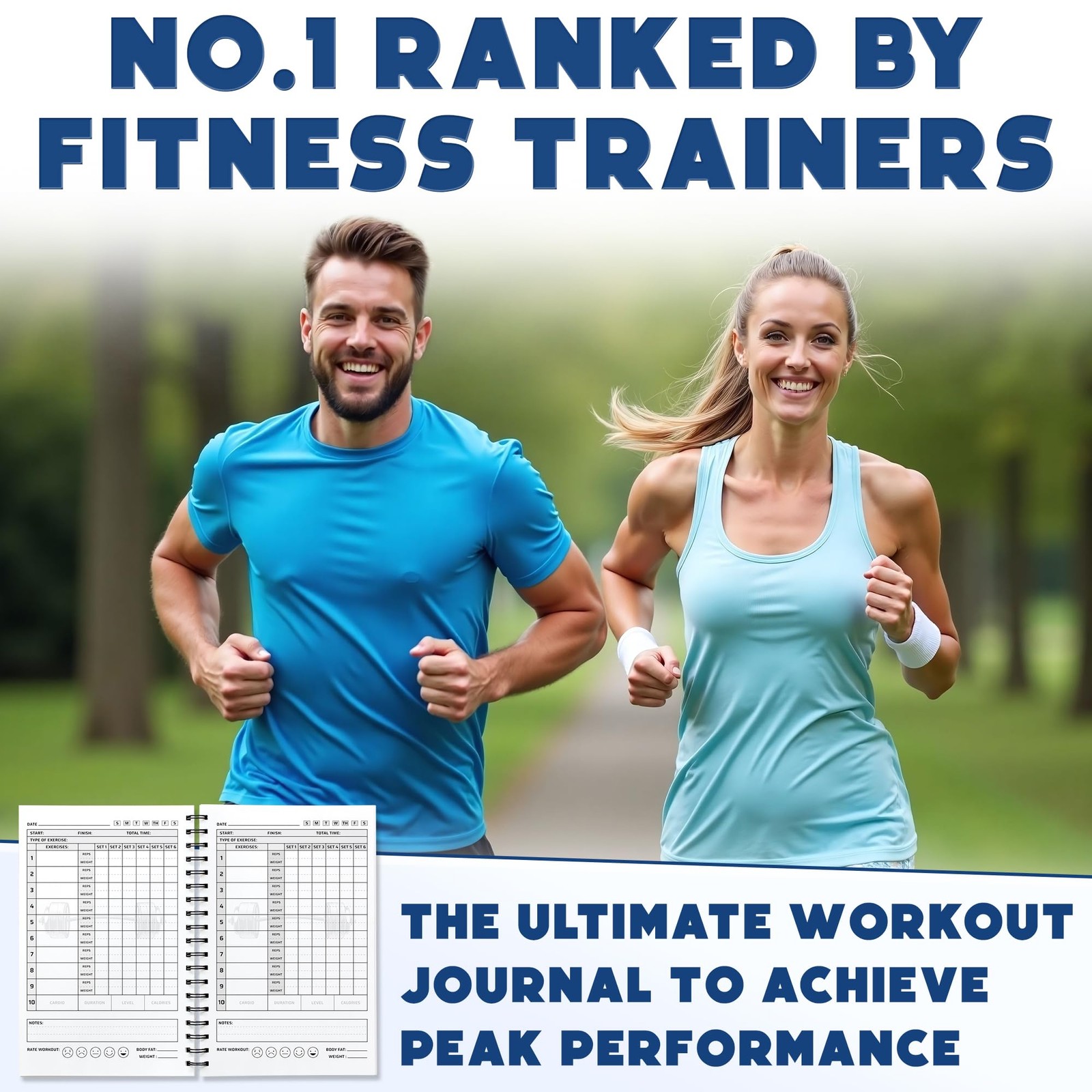 Workout Planner for Daily Fitness pack of 1, Charcoal Grey-Soft Cover
